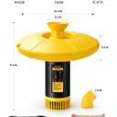 1HP Pond Fountain Aerator, 15000 GPH Floating Fountain Pump for Pond & Lake, 750W 110V High Flow, 100FT Power Cord, 2 Spray Patterns, Energy-Efficient Water Circulation System