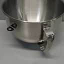 GuanQiao 6 QT Food-Grade Stainless Steel Mixer Bowl Compatible With KITCHENAID BOWL LIFT STAND MIXERS 5.5-6 Quart, With Anti-slip Handle & 2 Matching Locks, Stainless Steel Polished