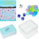 Jongyance 160-Piece American Mahjong Playing Cards Set, Includes Manual, Storage Box, Dice, Chips & Wind Indicator Portable, Travel-Friendly