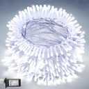 JOYIN 200 LED Cool White Christmas Lights, 8 Modes Christmas Tree Lights Plug in, 66FT Connectable Fairy Twinkle Lights for Indoor Outdoor Classroom Bedroom Yard Xmas Decor, Clear Wire