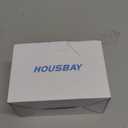 HOUSBAY Wooden Sound Machine Alarm Clock for Bedrooms - Gentle Wake-Up with Birdsong, White Noise for Sleeping, Small Digital Clock for Phone-Free Routine - Ash Wood