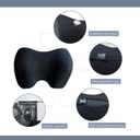 SPRFUFLY Make Relaxing Car Headrest Pillow, Car Pillow for Driving with Adjustable Strap, Breathable Removable Cover & Ergonomic Design - Softness Travel Car Neck Support Pillow(Black, 1PC)