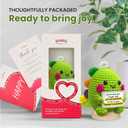 GOSSBY Handmade Positive Dinosaur Crochet - Inspirational Gift for Women - Sometimes You Forget You're Roarsome - Christmas, Birthday, Appreciation Thank You Gift for Coworker, Sister, Friend, Teacher