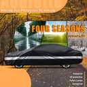 Ford Car Cover Custom Fit for Ford Mustang, Waterproof Car Cover for Automobiles All Weather, Lightweight Full Exterior Cover Outdoor Sun Rain Dust Snow Wind Protection.