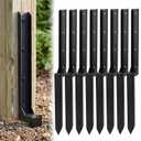 8 Pack Fence Post Repair Kit, Heavy Duty Fence Post Repair Stakes, Steel Ground Spike Anchor for Fixing Leaning or Broken 4x4 & 6x6 Wood Posts