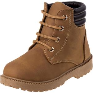 Rugged Bear Kids Hiking Outdoor Waterproof Lace-up Comfort Urban Styled Boots - Black/Tan/Pink (Toddler/Little Kid/Big Kid), 11