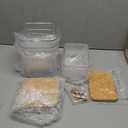 Laundry Pods Storage Container, Clear Laundry Room Organization and Storage ,Detergent Powder Container,with Wooden Lids & Labels, 3+1 Pack