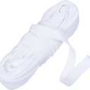uxcell 10 Yards Corset Boning Casing, 1/2"(12mm) Nylon Plush Boning for Sewing, Bra Cover Casing Elastic Band Tape for Lingerie Wedding Bridal Gown Dress, White