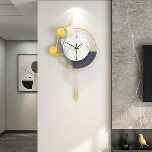 FLEBLE Wall Clock for Living Room Decor Silent Modern Wall Clocks Battery Operated Non Ticking Analog Large Clock Wall Decorative for Kitchen Office Bathroom Bedroom Home Bathroom,13x22 inches (Gray)