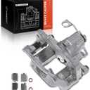 A-Premium Disc Brake Caliper Assembly with Bracket Compatible with Select Chrysler, Dodge, Ram and Volkswagen Models - Town & Country/Grand Caravan 2008-2012, C/V 2012, Routan - Rear Right Passenger