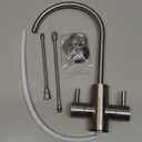 304 Stainless Steel 2 Way Instant Hot and Cold Water Dispenser Boiling Water Faucet Only Brushed Nickel