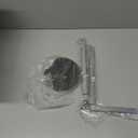 Fixwal Toilet Paper Holder Stand, Free Standing Modern Bathroom Holder with Stable Weighted Base, Rustproof Tissue Roll Holder, Toilet Storage and Organize (Dark Silver)