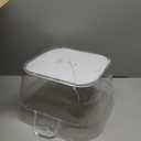 OGGI Acrylic Square Party Tub - Clear Beverage Cooler w/Handles, Wine Cooler, Beer Chiller, Ideal Party Tubs for Drinks, Use Ice Tub for Indoor or Outdoor Bars, 16.75" x 14"