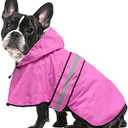 Amazon.com : Ezierfy Reflective Puppy Raincoat - Waterproof Adjustable Pet Hooded Slicker Poncho Raincoats Jacket, Lightweight Dog Rain Coat(Pink, Small) : Pet Supplies