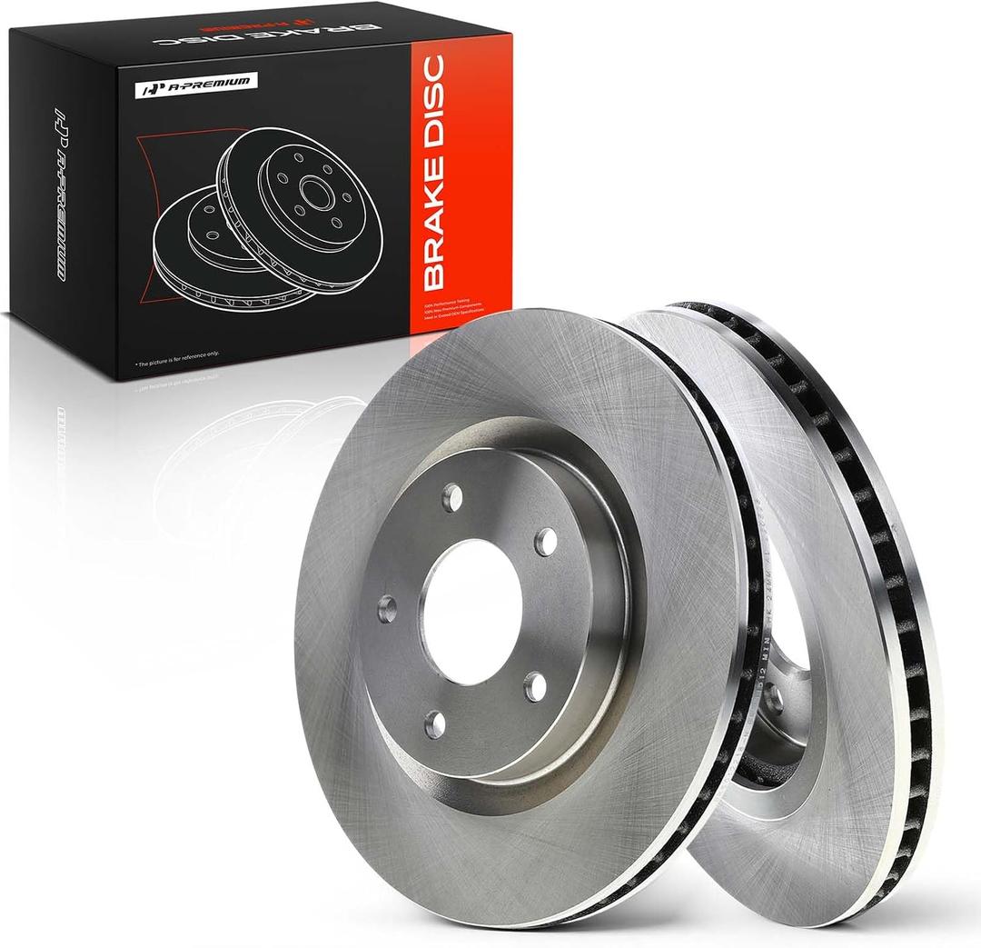 A-Premium 10in Front Vented Disc Brake Rotors 1 Pack