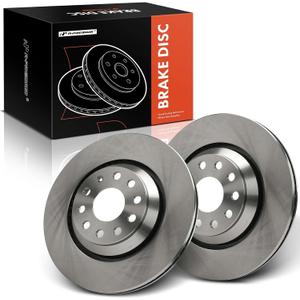 A-Premium 12.20 inch (309.9mm) Rear Vented Disc Brake Rotors Compatible with Select Volkswagen and Audi Models - Passat, Passat CC, Golf, Golf R, Tiguan, Atlas/Atlas Cross Sport, A3, Q3, 2-PC Set