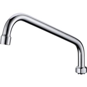 8 Inch Commercial Sink Faucet Swivel Spout Replacement Stainless Steel Add-on Swing Nozzle Replacement Kit for 1 or 2 Bay Compartment Sinks Chrome Finish (G 3/4")