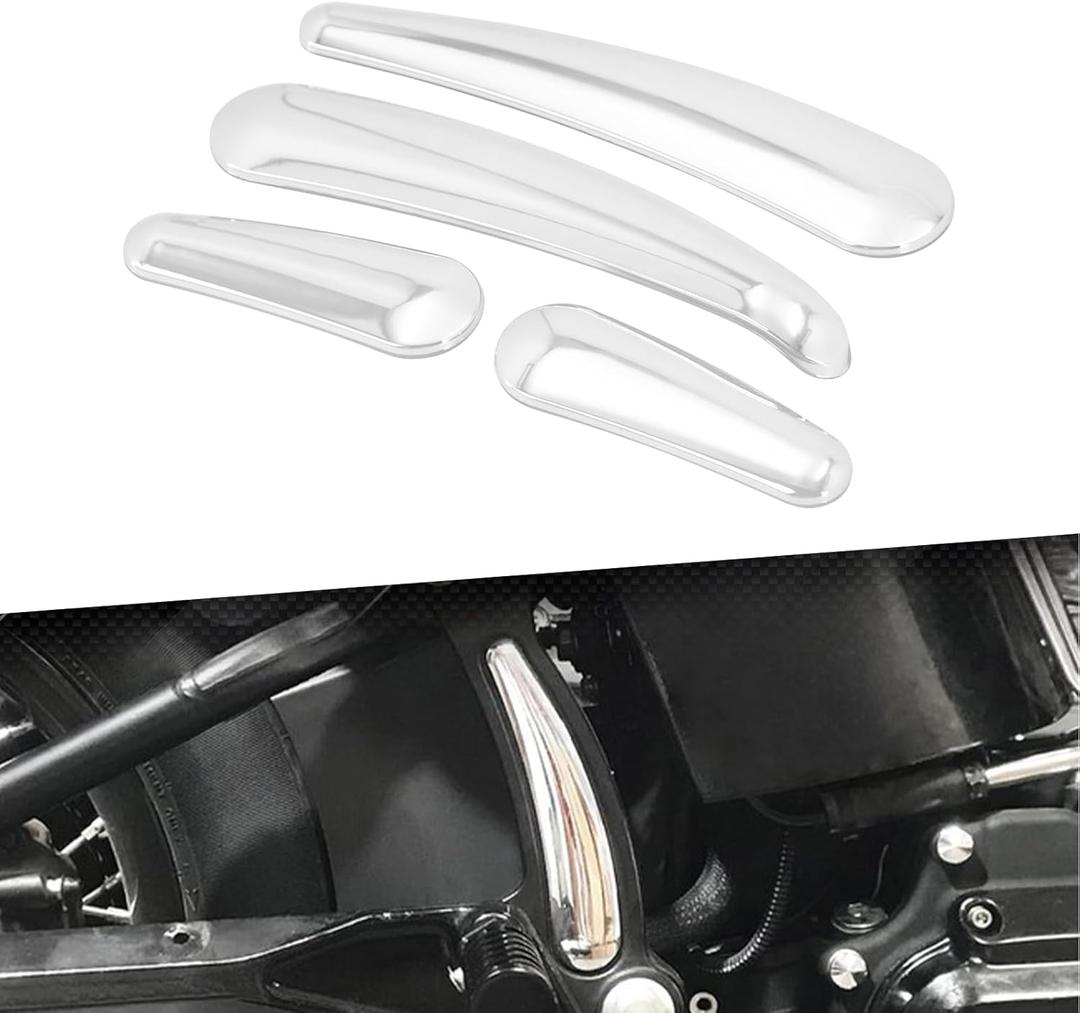 Curved Swingarm Frame Insert Set Fit For Harley Softail Fat Boy FLS FXS FLSTN FLSTFB 2008-2017 4PCS