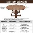 LIBERECOO Oval Clear Fitted Vinyl Tablecloth - Fits 48 x 72 Inch Oval Tables Only - Heavy Duty Elasticized Table Cover Elastic Edged Plastic Tablecloths Protector