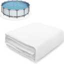 15 Feet Round Pool Liner Pad for Above Ground Pool, Durable Geotextile Material, Liner Pads for Puncture Resistent, Extend Liner's Life, White