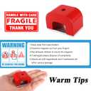 Red Horseshoe Heavy-Duty Alnico Power Magnets for Education and Doing Velvet Nail (22 lbs Pull)