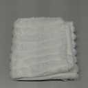 Pallene Faux Fur Plush Throw Pillow Covers 18x18 Set of 2, Luxury Soft Fluffy Striped Decorative Pillow Covers for Sofa, Couch, Living Room, White