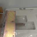 Baby Changing Station Wall Mounted, Baby Changing Table with Safrty Strap, HDPE Fold-Down Diaper Changing Station Table, Foldable Diaper Changing Unit for Commercial Bathroom Restroom (Vertical)