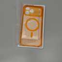 BERFY for iPhone 17 Pro Max Case for Women, Compatible with MagSafe, Clear Glitter Shockproof Protective Case, Anti-Yellowing, with Screen Protector & 3 Diamond Camera Lens Covers 6.9", Star Orange (Sparkle Cosmic Orange)