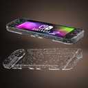 [Optimized Version] GLDRAM Clear Glitter Case Compatible with Nintendo Switch 2 (2025), Dockable PC Protective Case + Detachable PC Joycon Cover, Hardshell Shock & Scratch Skin Protector Accessories