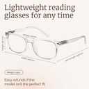 NOVIVON Reading Glasses for Women, Reading glasses men, Blue Light Blocking Readers, Computer eye glasses, Cheaters