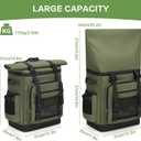42 Can Backpack Cooler,40L Insulated Double Decker Leakproof, Waterproof Travel Cooler Backpack for Beach Camping Picnic Travel