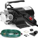 Water Transfer Pump, 115V 1/10HP Electric Utility Pump with On/Off Switch 2 * 6 ft Water Hoses Kit for Removing Water from Garden Pools Aquariums Hot Tub Draining 1/8’’ Low Suction for Rain Barrel (Missing Green Hose)
