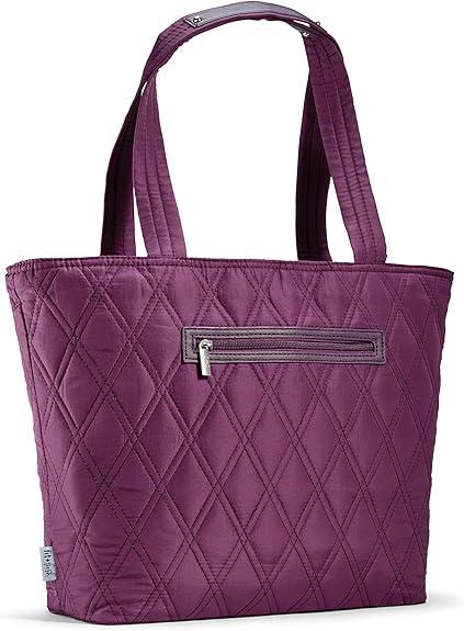 Fit & Fresh 2-in-1 Insulated Lunch & Travel Tote, Plum