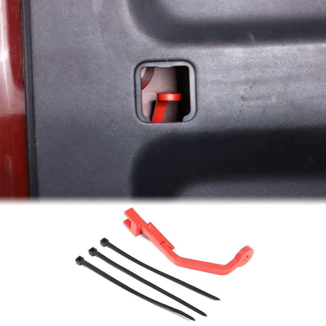 Car Tailgate Emergency Locks Holder Compatible with Toyota FJ Cruiser 2007-2021+, Tailgate Lock Switch Bracket, Rear Door Panel Forced Door Opening Switch Bracket Installation Replacement Accessories