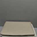 Large Fabric Storage Baskets | 50L Storage Bins, Decorative Linen Closet Baskets with Handles for Organizing, Shelf, Toys, Clothes, Home, Office, Nursery, 17x12x15Inches (Beige&White)