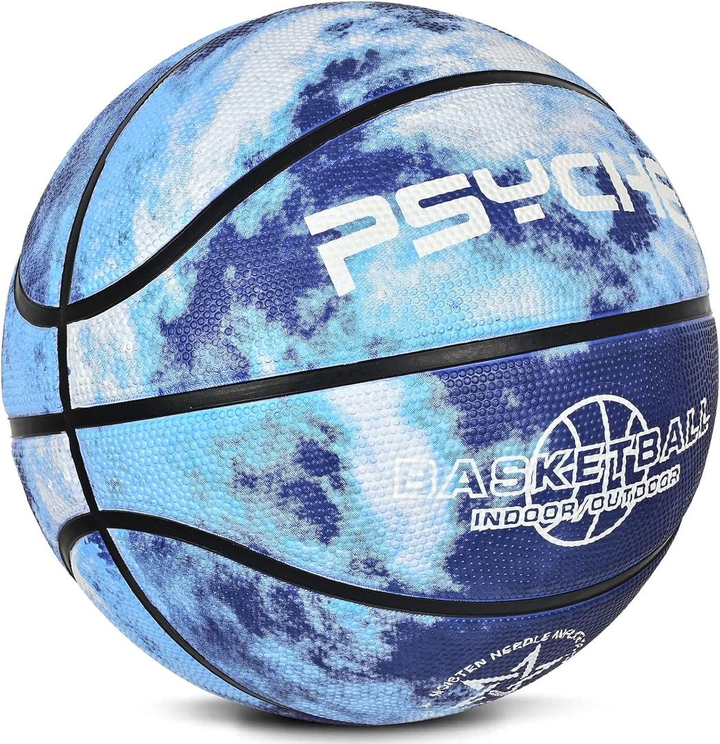 Wisdom Leaves Kids Youth Basketball Size 5 (27.5") Premium Rubber Indoor Outdoor Basketball for Teen Child Boy Girls Park Backyard Pool Play Games