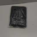 Pack of 2 Faux Leather Boucle Throw Pillow Covers 18"x18" Black Chic Accents Textured Square Decorative Pillow Cases for Living Room Couch Bed Farmhouse Boho Home Decor