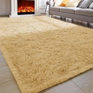 MOONLIGHT20015 Area Rug 5x7 for Living Room  Soft Beige Large Shag Rug Non-Slip Indoor Floor Carpet for Bedroom, Nursery, Kids Room  Modern Home Decor, Durable & Easy-Care