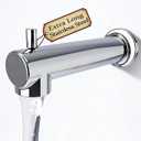 7 Inch Extra Long Tub Spout with Diverter, 304 Stainless Steel Slip on Design, Easy No-Tool DIY Install, Anti-Rust Compatible With Moen 3839 and 3853, Fits 1/2 Inch Copper Pipe Chrome Plated