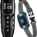 No Shock Dog Training Collar, 2025 Vibrating Dog Collar with Remote 2000ft, Beep and Vibration Collor for Dogs 10-120lbs, Rechargeable/Security Lock to Stop Bad Behaviors,Bright Black