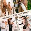 5 x Flower Straw Covers Toppers for Stanley Cups 30&40 Oz Tumbler with Handle Accessories 4PCS Silicone Straw Caps Reusable Straws Protectors for Stanley Cup 10mm 0.4in Straws (Off-White)