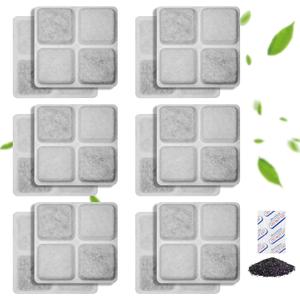 12-Pack Pet Food Desiccant Bag Replacement Compatible with PETLIBRO Automatic Cat & Dog Feeders, Keep Pet Food Dry & Fresh, Fits Model PLAF001, 002, 005, 006, 101, 103, 203 & 301