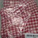 Womens Ruffle Waist Gingham Plaid Shorts Pajama Cotton Boxer 2026 (Red, S)