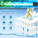 500GPH Aquarium Filter, UV Sterilizer for Aquarium for 75-200 Gallon, Submersible Pump Filter for Green Water Algae Clean, Ultra-Silent Green Killing Machine with Fish Tank & Turtle Tank Deodorization