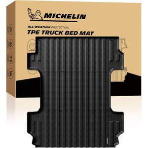MICHELIN Truck Bed Mat for 2019-2026 Chevy Silverado/GMC Sierra 1500 6.6 FT / 79.4" Only (Not Fit Optional CarbonPro Bed), All-Weather Truck Bed Liner, Custom Fit, Durable TPE, Non-Slip