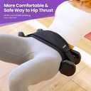 Hip Thrust Belt, Balency Hip Thrust Belt for Dumbbells Heavy, Booty Belt for Hip Thrust, Slip-Resistant Padding Hip Thrust Belt for Gym or Home Workouts, Hip Thrust Band for Dumbbell Kettlebell Plate