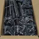 Room Divider No Drilling Curtain Rod Wall Divider for Room Separation, 4-10ft(H) 28-114inch(W) Adjustable, Heavy Duty Partition Space Separator Freestanding Tension Curtain Stand, Black