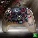 PowerA Advantage Plus Wired Controller for Xbox Series X|S - Bloom & Gloom, officially licensed, adjustable height thumbsticks, hall effect, mappable buttons, works with Xbox One and Windows 10/11 PC