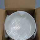 MALACASA 24 OZ Cereal Bowls, Porcelain Soup Oatmeal Bowls Set of 6, Kitchen Ceramic Serving Bowl, Dishwasher Microwave Oven Safe, White, Series LUNA