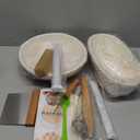 Large Sourdough Bread Baking Supplies, 10 Inch Round &12 Oval Banneton Bread Proofing Basket, Sourdough Starter Kit for Making Baking Fermentation